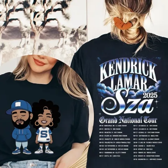Discover SZA & Kendrick Lamar 2025 Tour Shirt | Grand National Tour Merch 2-Sided