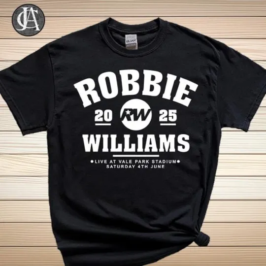 Discover Robbie Williams Shirt, Robbie Williams Concert Live 2025 Shirt