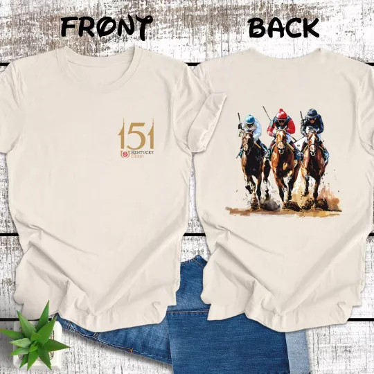 Discover Kentucky Derby Race 2 Sided Shirt, 151st Run For Roses Shirt, Churchill Downs