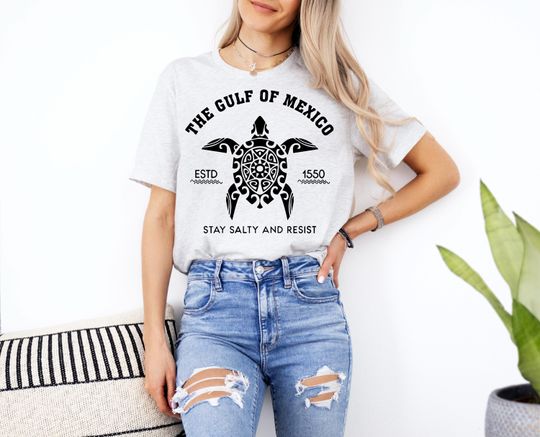 Discover Gulf of Mexico Stay Salty Resistance Shirts, Resistance T-Shirts, Anti Trump