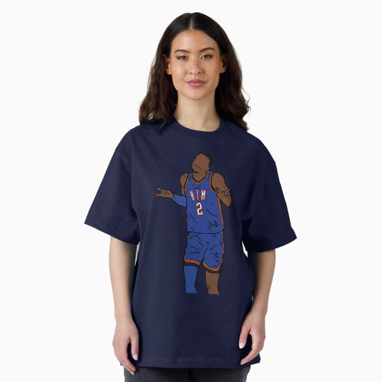 Discover Shai Gilgeous-Alexander Shrug Oversized T-Shirt