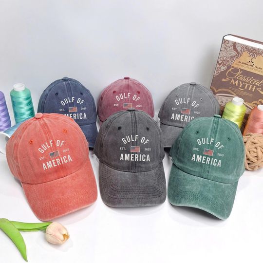 Discover Embroidered Gulf of America Hat, Funny Gulf of Mexico USA