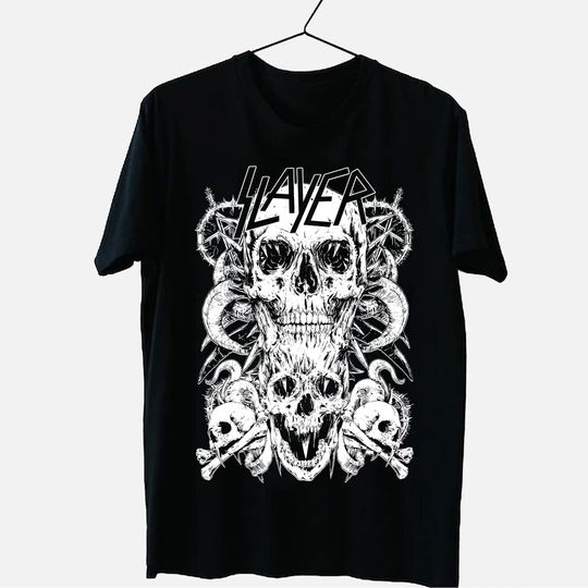 Discover Slayer Vintage T-shirt, Retro Unisex Slayer Band Shirt