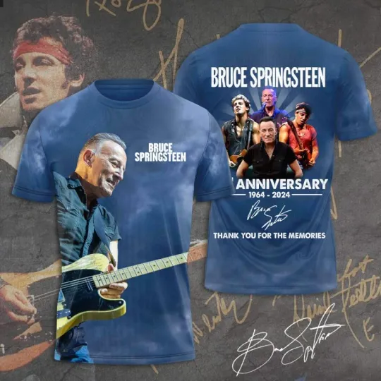 Discover Bruce Springsteen 3D Tour 2025 The Last Show Tour 2025 Unisex T-Shirt LH869