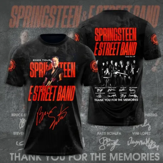 Discover Bruce Springsteen 3D Tour 2025 The Last Show Tour 2025 Unisex T-Shirt LH901