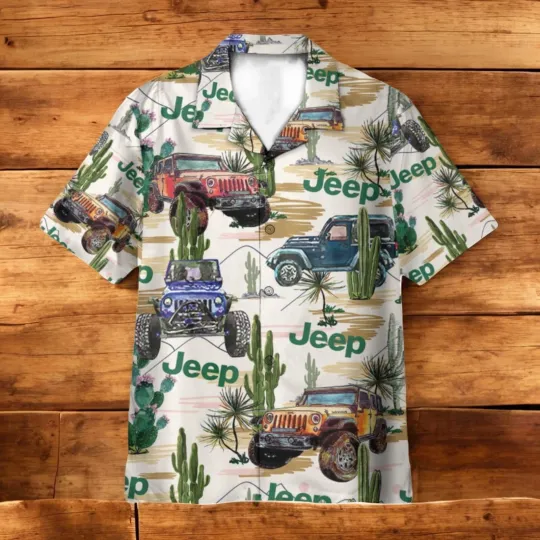 Discover Jeep Desert 3D Hawaiian Shirt | Summer Vacation Gift Off-Road, Adventure