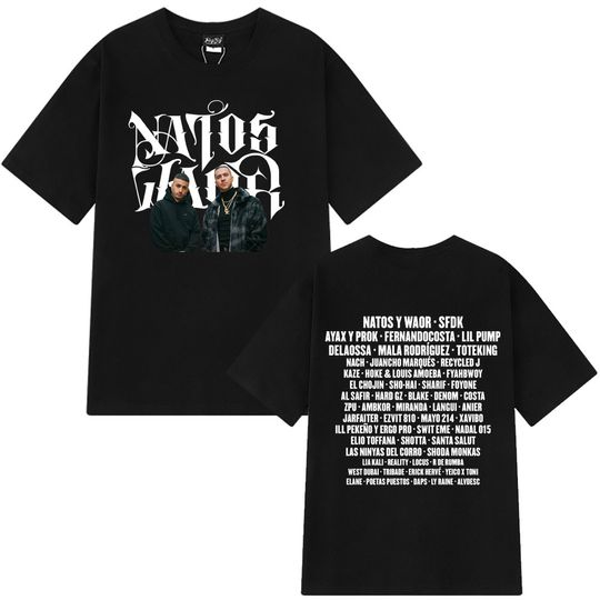 Discover Rapper NATOS WAOR Tour Album Graphic T Shirts