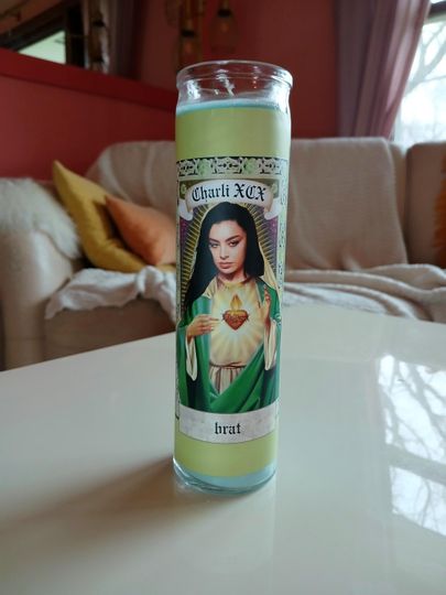 Discover Charli XCX Prayer Candle, Brat Merch, Cute Pop Music Fan Gift