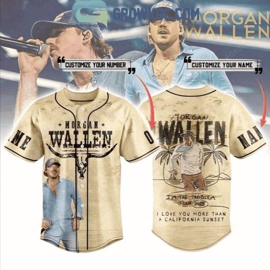 Discover Wallen Western Im The Problem Tour 2025 Baseball Jersey