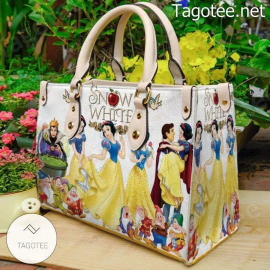 Discover Personalized Snoww Whitee Leather Handbag, Snoww Whitee Women's Leather Bag Gift