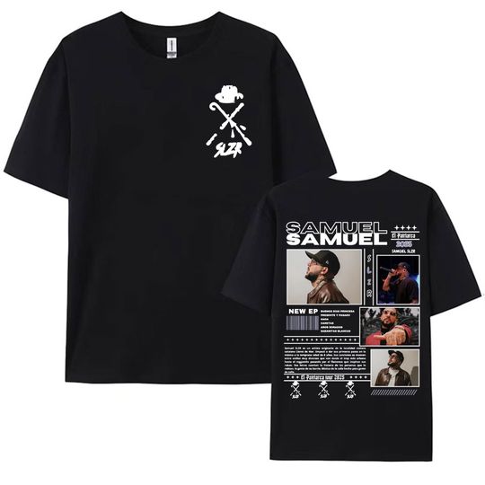 Discover Rapper Samuel Slzr Tour 2025 Graphic T Shirts Men Women Harajuku Hip Hop