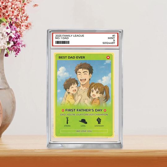 Discover Personalized Anime Acrylic Block For Dad - Father's Day 2025 Gift