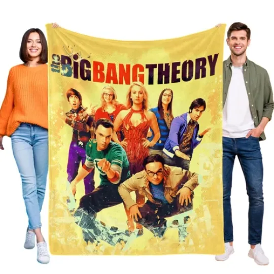 Discover The Big Bang Theory Flannel Blanket Soft Bed Sofa Couch Throw Birthday Gift