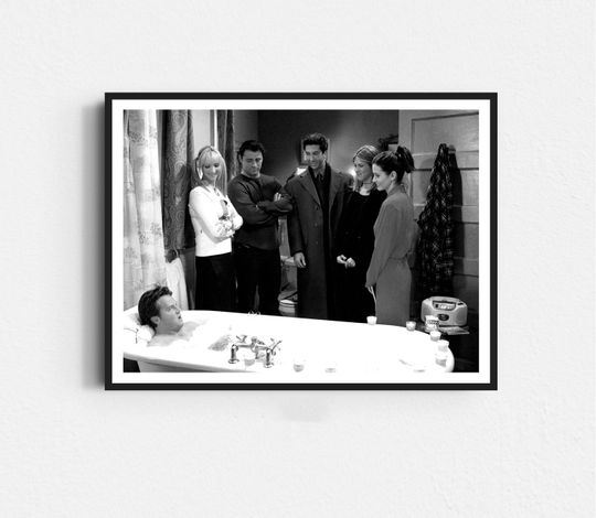 Discover Friends Tv Series Poster, Friends Funny Bathroom, Funny Bathroom Wall Art