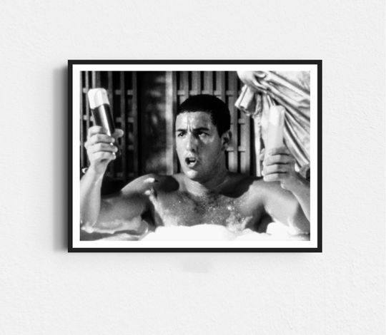 Discover Billy Madison Movie Poster, Adam Sandler Bathroom, Funny Bathroom Wall Art