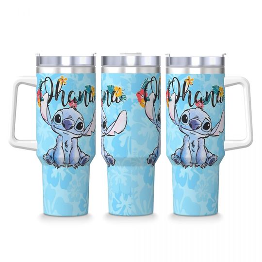 Discover Cute Cartoon Stitchh Stainless Steel Tumbler Cartoon 40oz Tumbler