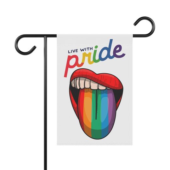 Discover Rainbow Pride Garden Flag, LGBTQ Equality House Banner, Activist Outdoor Decor, Live with Pride, LGBTQ Pride Flag, Equal Rights LGBT Yard