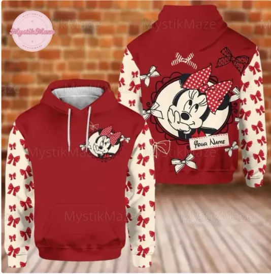 Discover Personalized Minniee 3D HOODIE HALLOWEEN GIFT CHRISTMAS GIFT