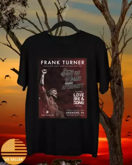 Discover Frank Turner Sing Us Home 2025 Tour Festival T Shirt