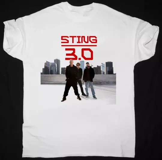 Discover The Sting 3.0 Tour 2025 Short Sleeve White All Size T-Shirt