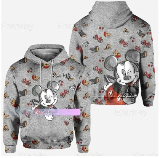 Discover Mickeyy mouse 3D HOODIE HALLOWEEN GIFT CHRISTMAS GIFT OVER PRINT