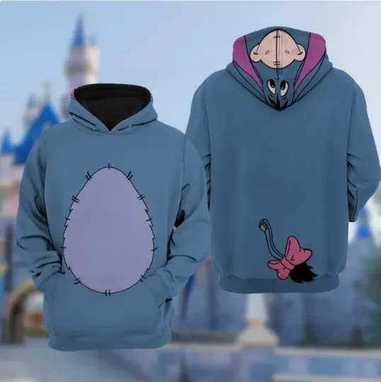 Discover Eeyoree Donkey 3D HOODIE HALLOWEEN GIFT CHRISTMAS GIFT OVER PRINT
