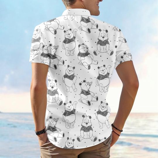 Discover winniee the poohh Button Shirt, Honey Bear Hawaiian Shirt