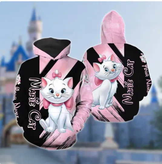 Discover Personalized Marie Cat  3D HOODIE HALLOWEEN GIFT CHRISTMAS GIFT