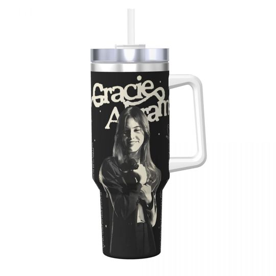 Discover Stainless Steel Tumbler Gracie Abrams Retro 90s Tumblers 40 oz With Handle