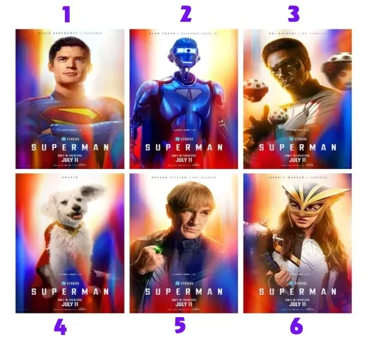 Discover Superman Character Posters Introduce The DCU’s Movie Poster,Wall Decor Art Print