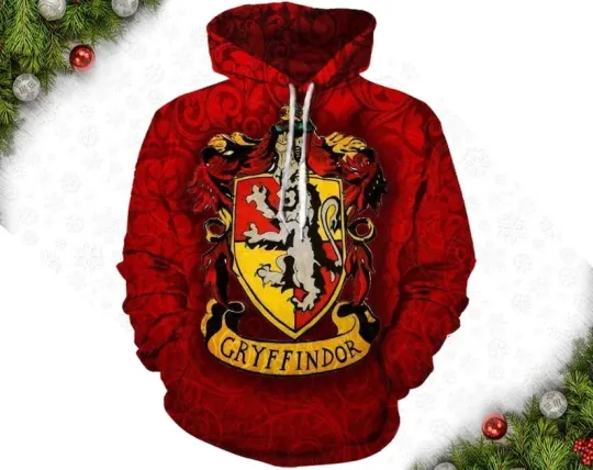 Discover Gryffindor Tshirt 3D, Gryffindor Hoodie 3D, Harry Potter Sweatshirt 3D