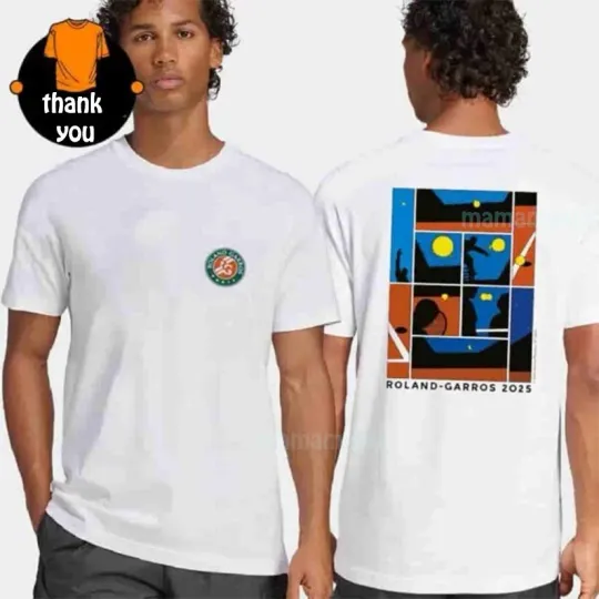Discover New!!! Roland Garros 2025 Tournament Unisex Reprint T-Shirt