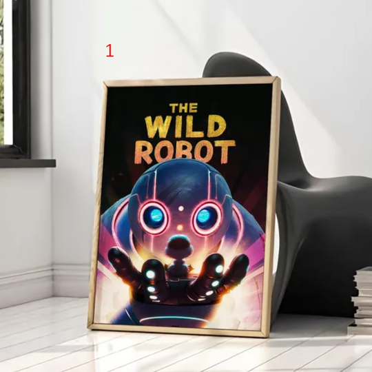 Discover The Wild Robot Poster, Movie Poster, Retro Decor Poster, Poster Gift, Home Wall Decor Art