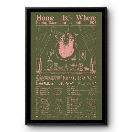 Discover Home Is Where Hunting Season Tour Fall 2025 Tour Poster