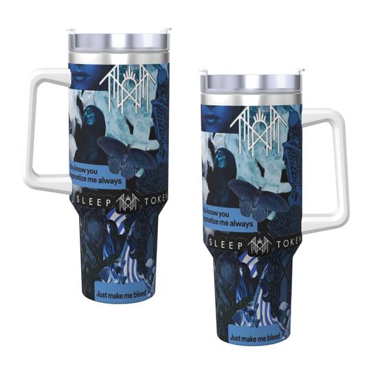 Discover Stainless Steel Tumbler Sleep Heavy Band Tokens Tumbler 40oz