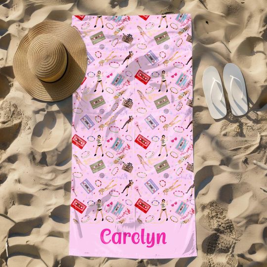 Discover Personalized Taylorr Swifts Inspired Beach Towel