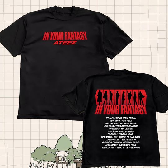 Discover Ateez 2025 World Tour in You Fantasy Shirt, Ateez Golden Hour Part 2 Shirt