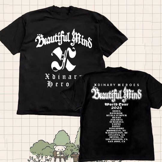 Discover Xdinary Heroes Beautiful Mind World Tour Double Sided T-shirts