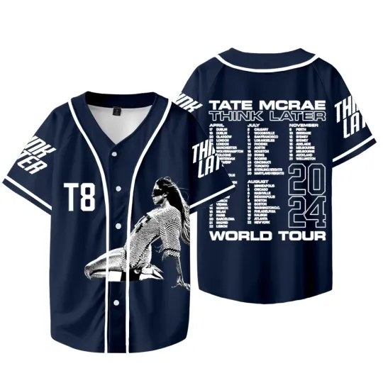 Discover 2025Tate McRae Think Later World Tour Merch Jersey