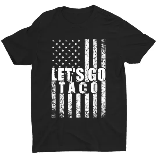 Discover Let's Go Taco USA American Flag T-Shirt