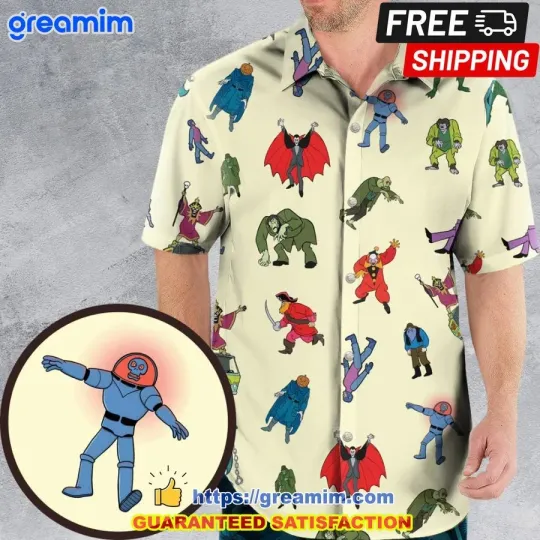 Discover Ruh Roh Villain Characters Scooby Doo Hawaiian Shirt