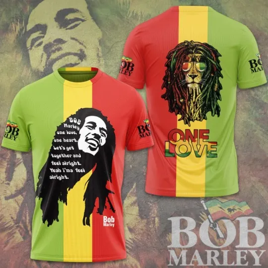 Discover Bob Marley 3D Unisex T-shirt, The Memories 90s Rap Tee gift for fan LH1191