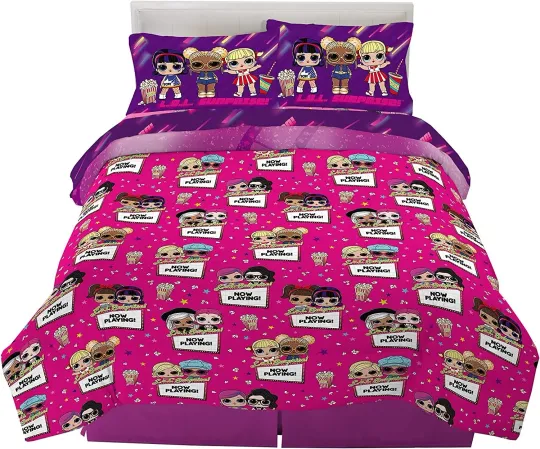 Discover LOL Surprise "Movie Stars" Kids Full Bed Set
