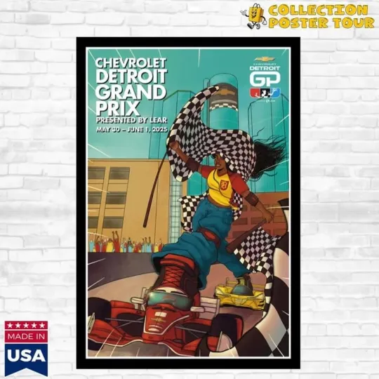 Discover Detroit Grand Prix May 30 June 1 2025 Poster