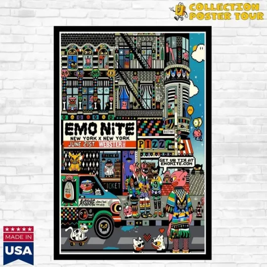 Discover Emo Nite At The Webster Hall In New York June 21 2025 Tour Poster