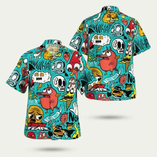 Discover Cartoon Monster Funny Hawaiian Shirt