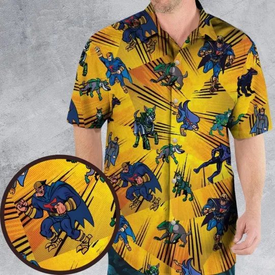 Discover Blue Falcon and Dynomutt Hawaiian Shirt