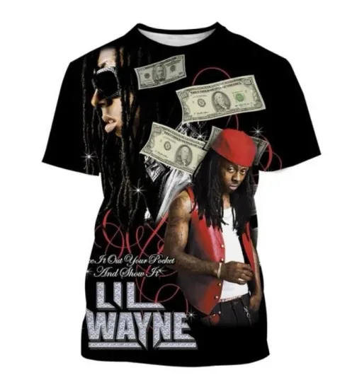 Discover cute Lil Wayne T shirt 3d all size gift dad new new july shirt 3d new  1