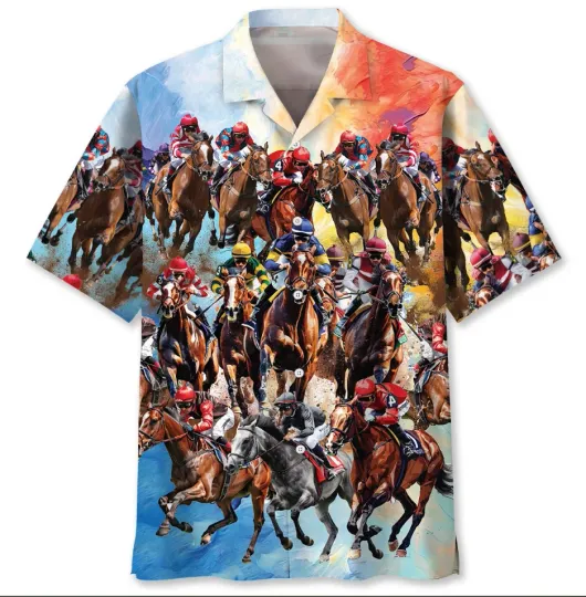 Discover Horse Racing Hawaiian Shirt