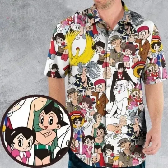 Discover Tezuka Osamu Classic Characters Hawaiian Shirt